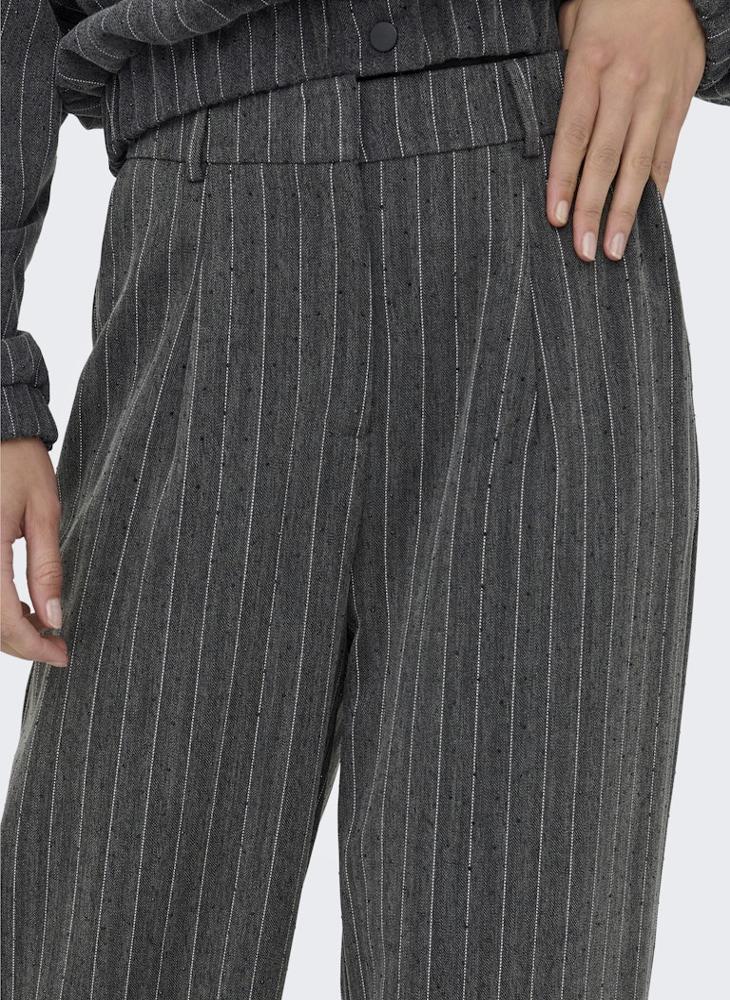 ONLY Striped Wide Leg Pants - Image 5
