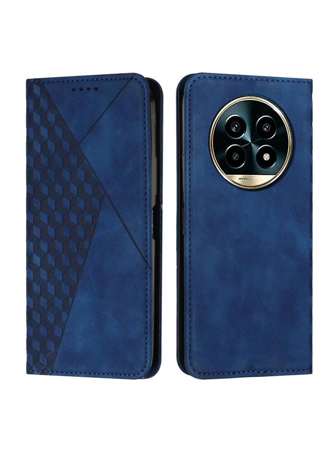 اس-توب جراب هاتف Realme 13 Pro+ 5G Global Diamond Splicing Skin Feel جراب هاتف من الجلد المغناطيسي - Image 1