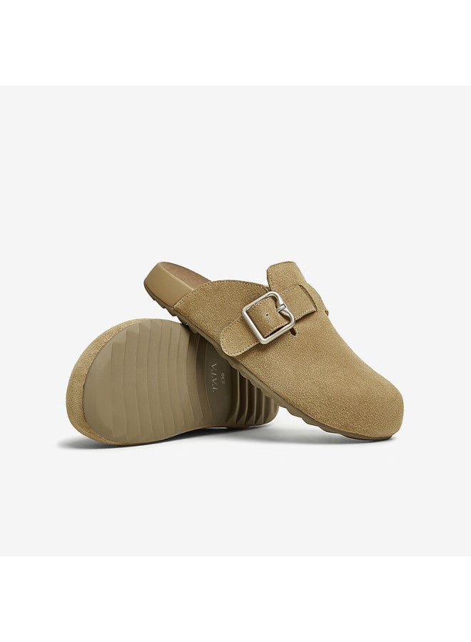 HESHE Tata Thick-soled Birkenstock Sandals For Women Cgw03ah5, Yellow-brown, Size 39 - Image 2