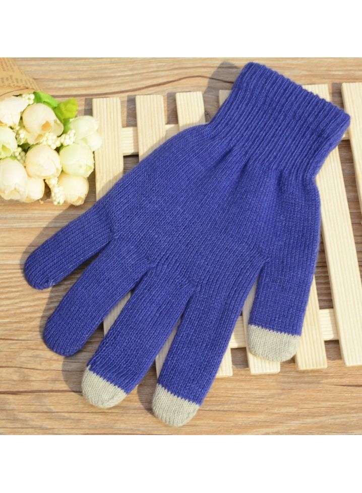 Loquat Solid Knit Gloves