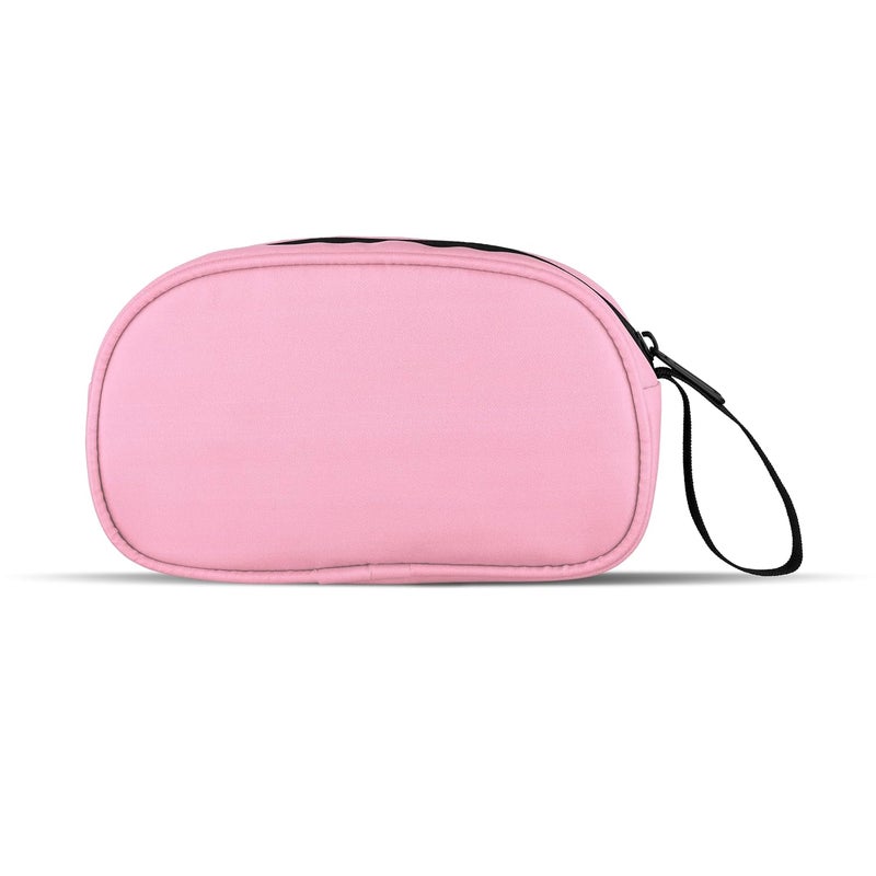 KUKLAR Premium Travel Pouch Multipurpose Carry Bag for Toiletries Cables Stationery Pencil Pouch and Daily Essentials Lightweight with Zipper for Travel School (Pink) - Image 3