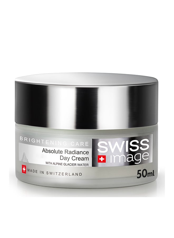 SWISS image Absolute Radiance Whitening Day Cream With Niacinamide And Spf 20, 50 Ml Face Cream For Pigmentation, Dark Spot Reduction For Even Toned Skin Face Moisturizer For Men And Women All Skin Types |Swiss Made - Image 1