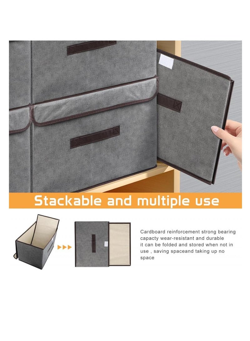 Alissa 2-Pack Large Clothes Storage Boxes – Foldable Closet Organizers & Space-Saving Containers for Wardrobes, Bedding & Seasonal Clothes (26×19×16 + 37.5×23×24 cm)  - Image 5