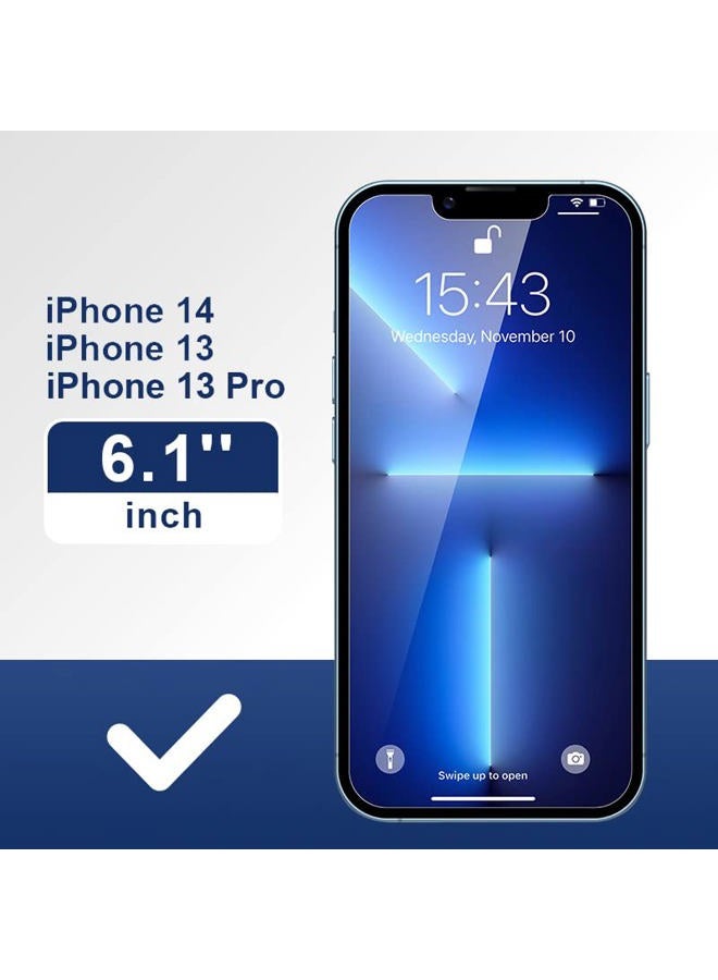 ImpactStrong Privacy Glass Screen Protector for iPhone 14 /iPhone 13/13 Pro [6.1 Inch] Anti-Scratch Tempered Glass Screen Protectors with [Easy Install Kit] [9H Hardness], Case Friendly - 2 Pack - Image 2