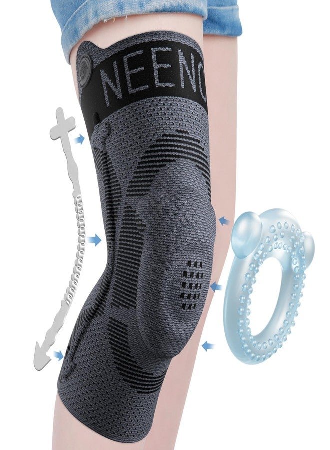 NEENCA Kids Knee Brace Sleeve, Youth Knee Compression Sleeve for Children - Boys & Girls. Child Knee Support with Patella Gel Pad & Side Stabilizers for Knee Pain, Sports, Outdoor - Image 1