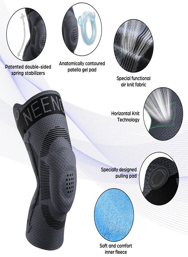 NEENCA Kids Knee Brace Sleeve, Youth Knee Compression Sleeve for Children - Boys & Girls. Child Knee Support with Patella Gel Pad & Side Stabilizers for Knee Pain, Sports, Outdoor - Image 2
