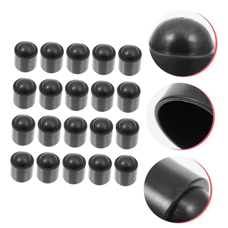 Rubber Cue Tip Protectors 50pcs Snooker Pool Billiard Cue End Cover - Image 3