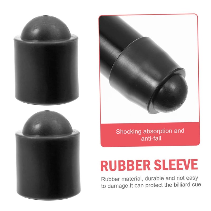 Rubber Cue Tip Protectors 50pcs Snooker Pool Billiard Cue End Cover - Image 5