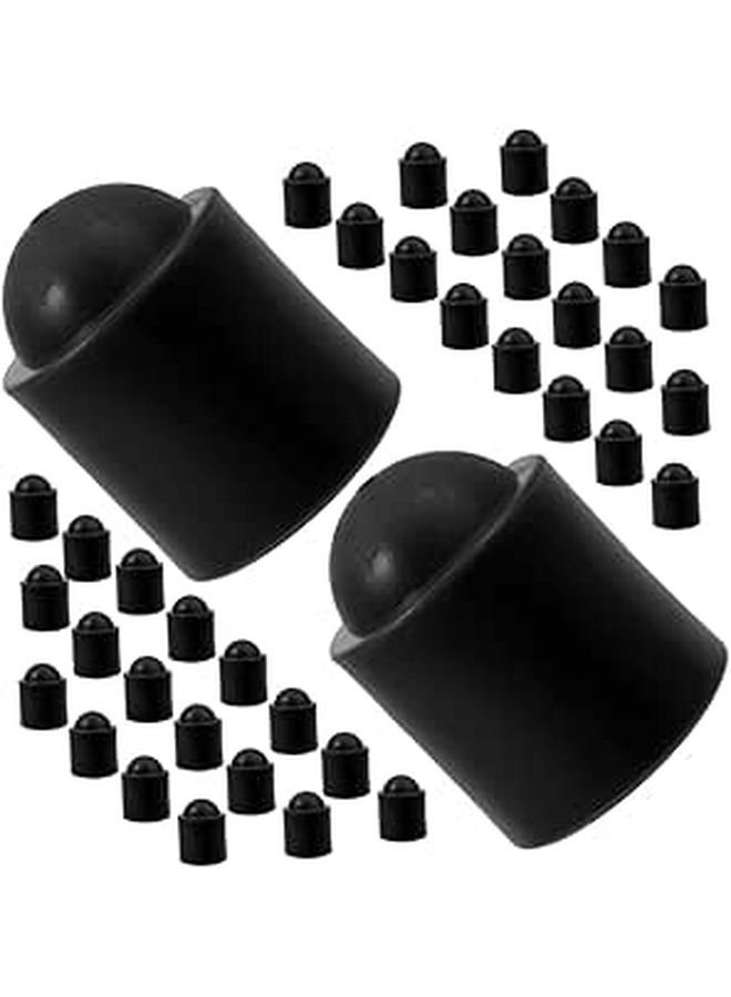 Rubber Cue Tip Protectors 50pcs Snooker Pool Billiard Cue End Cover - Image 1