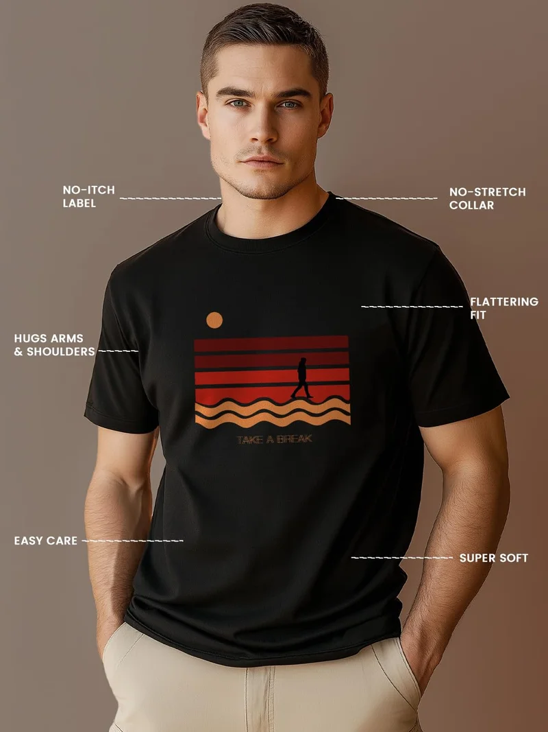 NOBERO NOBERO 100% Cotton T-Shirts for Men Combo Pack of 3