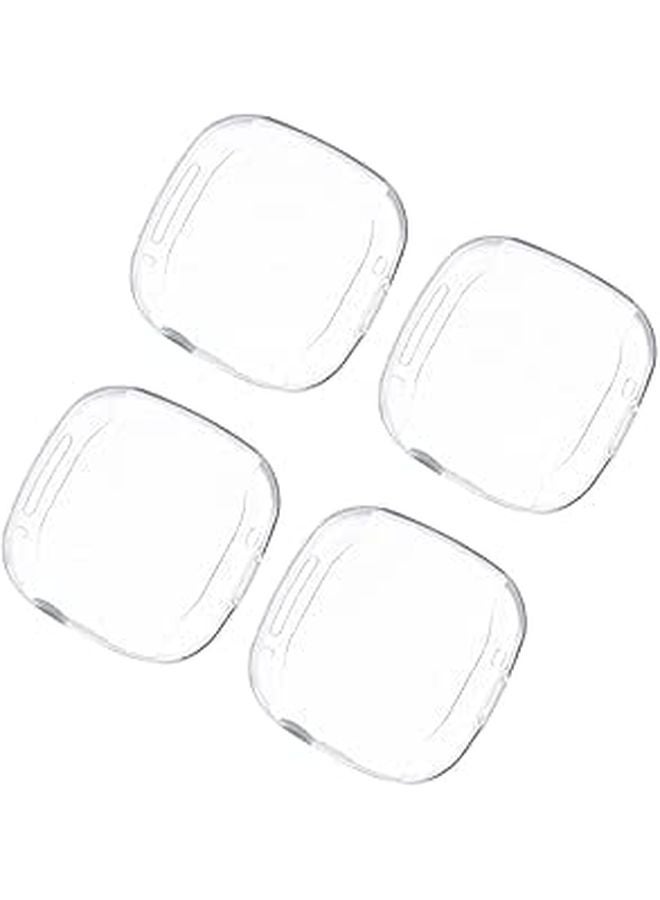 4 Pack Clear TPU Protective Case Compatible with Fitbit Series 3 Smartwatch Anti Scratch - Image 1
