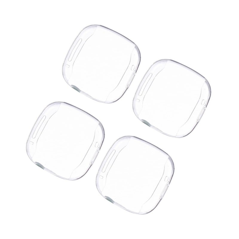 4 Pack Clear TPU Protective Case Compatible with Fitbit Series 3 Smartwatch Anti Scratch - Image 2