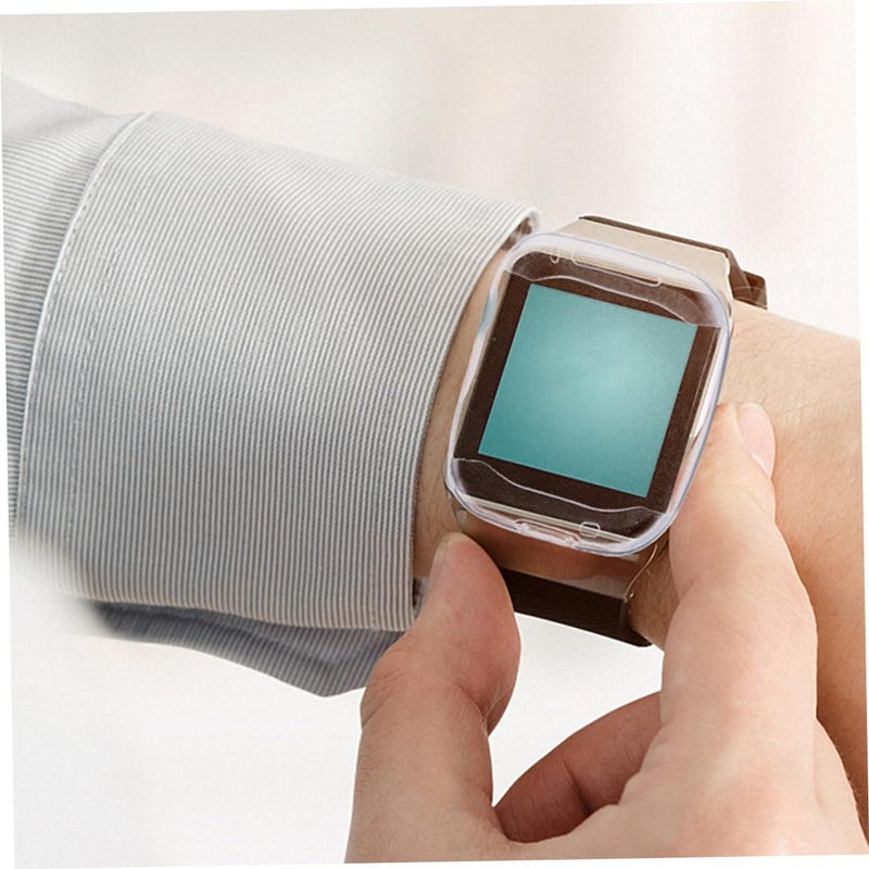 4 Pack Clear TPU Protective Case Compatible with Fitbit Series 3 Smartwatch Anti Scratch - Image 5