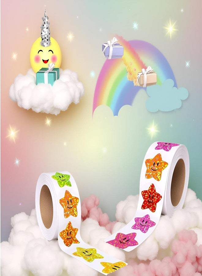 Essivox 700Pcs 1Inch Star Stickers, Multicolor Foil Reward for Student Planner and School Classroom Teacher Supplies - Image 3