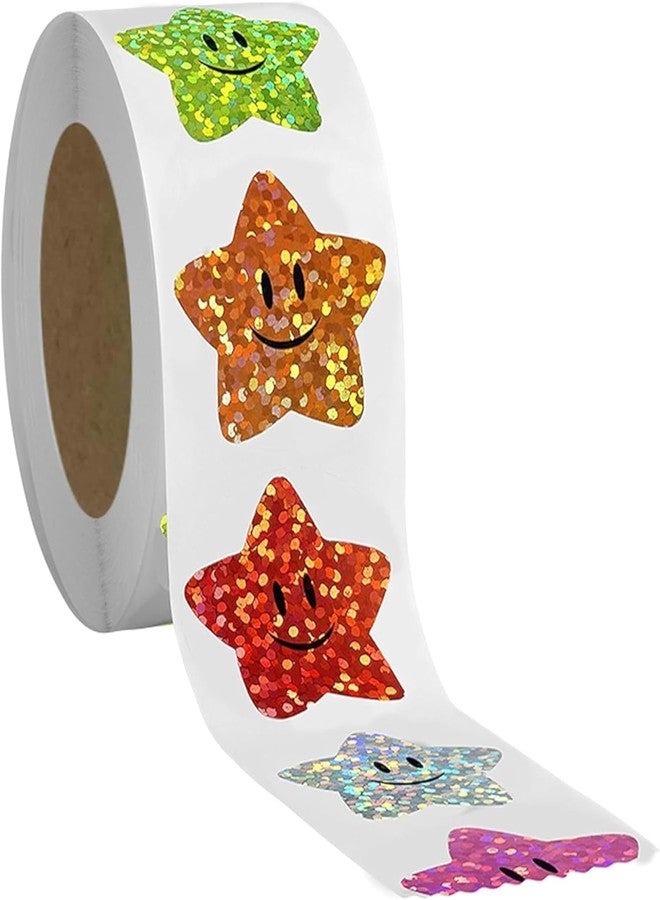 Essivox 700Pcs 1Inch Star Stickers, Multicolor Foil Reward for Student Planner and School Classroom Teacher Supplies - Image 1