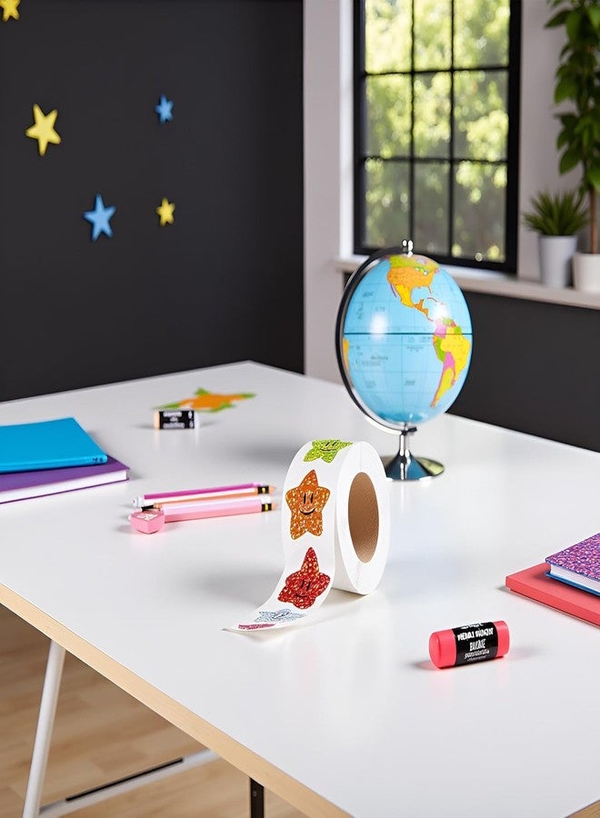 Essivox 700Pcs 1Inch Star Stickers, Multicolor Foil Reward for Student Planner and School Classroom Teacher Supplies - Image 4