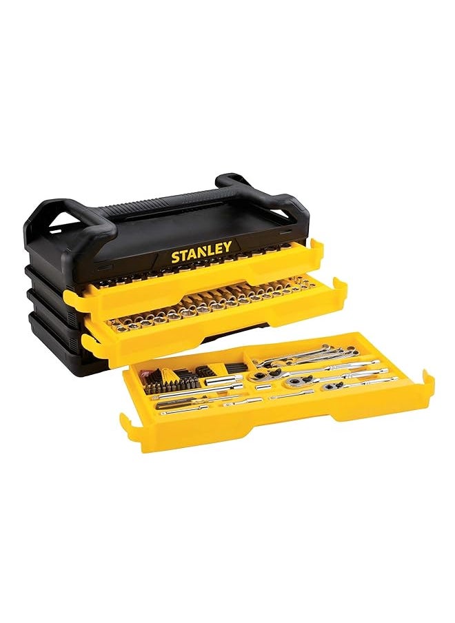 Stanley - Full 235Pc Automotive Mechanics Tool Set With 3 Drawer Chest Stmt80548 1 - Image 1