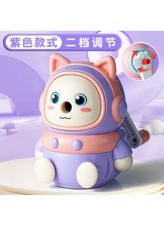 Dingbang Three-generation Commemorative Five-gear Adjustable Thick Pencil Sharpener Primary School Student Cartoon High-value Hand Pencil SharpenerThree generations of commemorative [purple] nib two adjustable Three generations of commemorative [purple] nib two adjustable