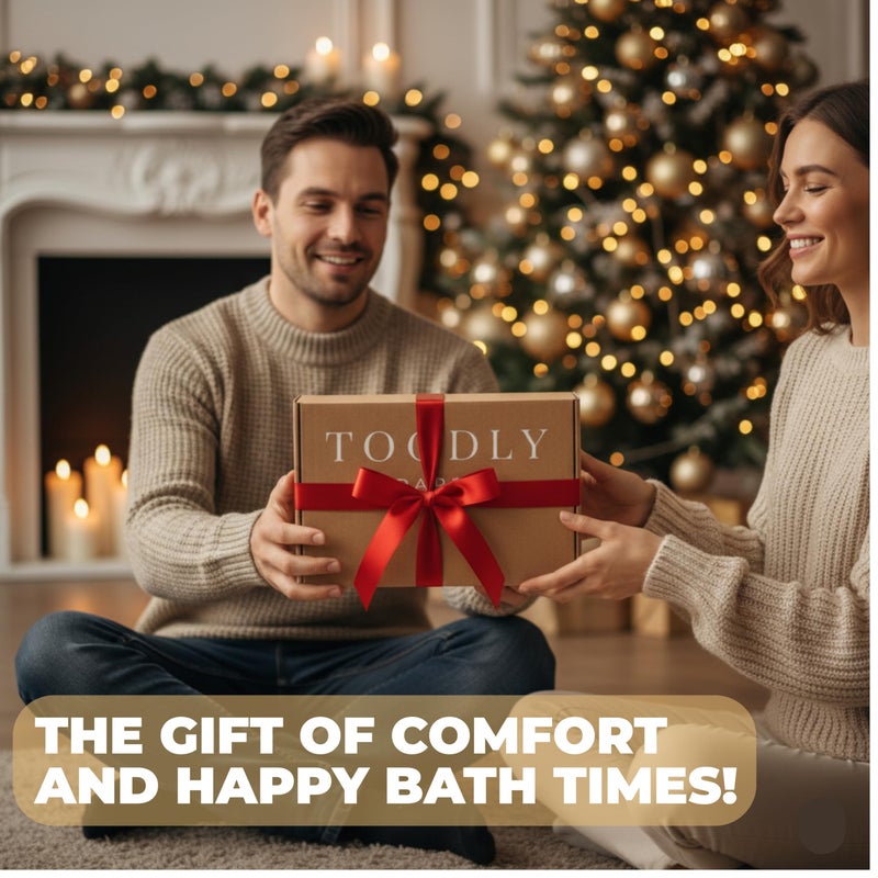 Toodly Comfortable Baby Bath Kneeler and Elbow Rest Pad Set â€“ Thick Memory Foam Bath Kneeling Pad with Elbow Support â€“ Baby Bathtub Cushion with Toy Organizer for Bathing Infant or Toddler - Blue - Image 4