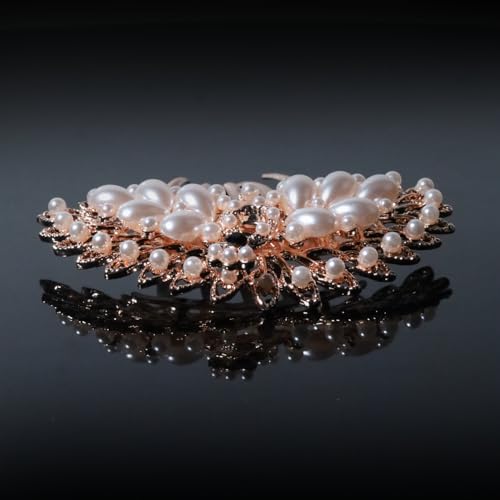 RedChimes 1 Pcs Premium Peacock Rhinestone Side Comb Metal Hairpin Decorative Hair Bun Clips Bridal Hair Accessories Wedding (PEACOCK WHITE) - Image 5