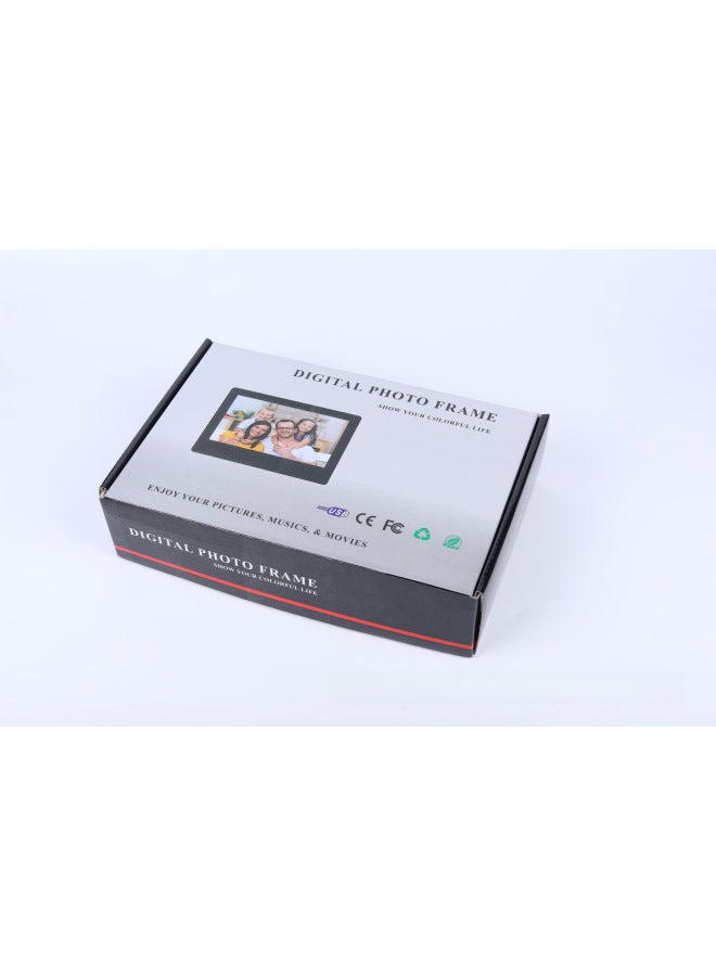 7-inch Digital Picture Frame Electronic Album Usb Video Player Advertising Machine Video Device-Color:7inch Ips White European Standard + Remote Control - Image 5