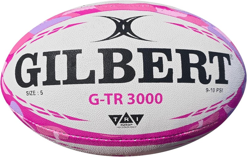 Rugby Imports Gilbert G-TR3000 Pink Camo Rugby Training Ball - Image 2