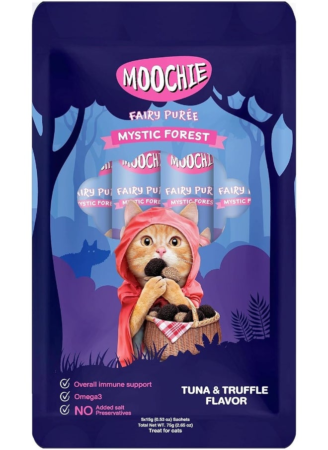 MOOCHIE Mystic Forest Tuna And Truffle Flavor 15G Pouch - Pack of 6  - Image 1
