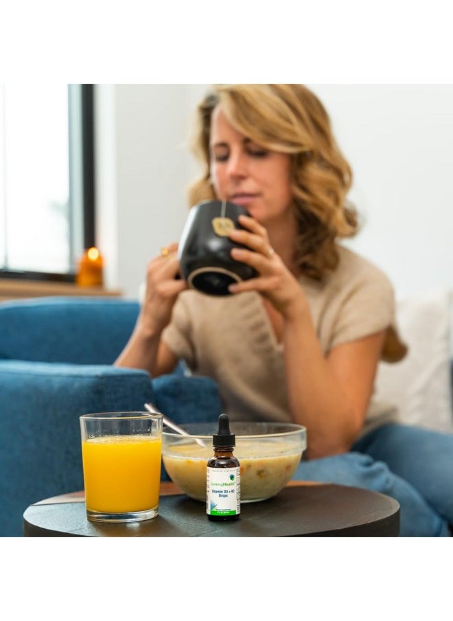 Seeking Health Seeking Health Vitamin D3 + K2 Drops - Liquid Vitamin D & K Supports Immune System Function & Bone Health - Aids Calcium Absorption - Aids Healthy Blood Flow & Circulation - 1 oz  - Image 5