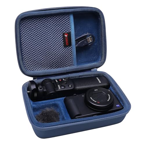XANAD Travel Case for Sony RX100 VII RX100 VI RX100 V RX100 IV RX100 IIISony ZV1F ZV1 ZV1 II Digital Camera with Vlogger Accessory Kit Tripod GPVPT2 BT and Microphone Blue - Image 1