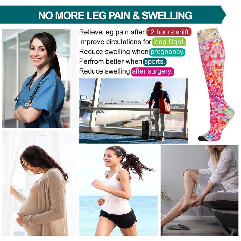 LEVSOX Compression Socks Women and Men, 20-30mmHg, Best for Nurses, Travel, Pregnancy - Image 5