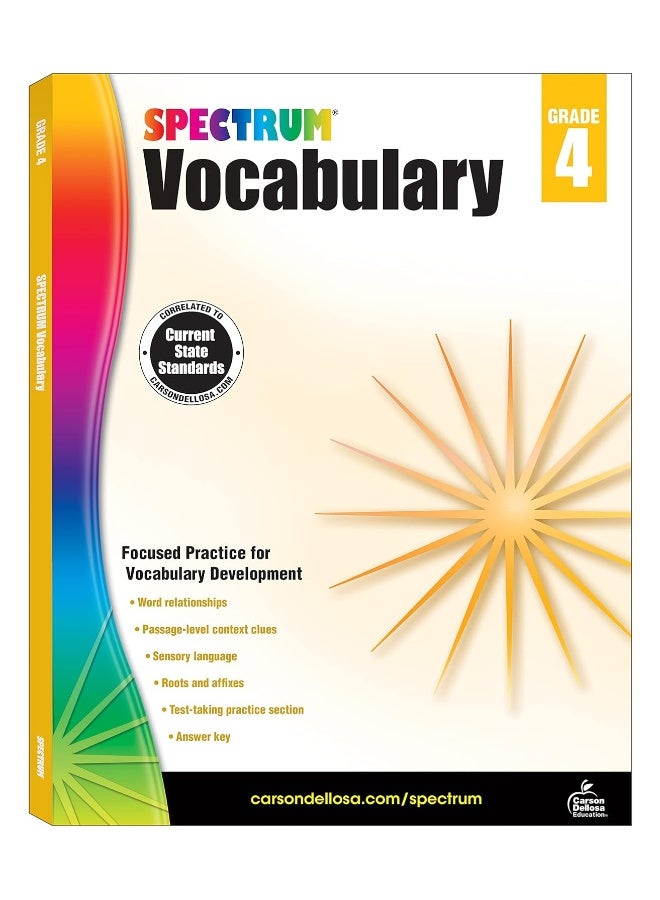 Spectrum Vocabulary, Grade 4: Volume 87 - Image 1