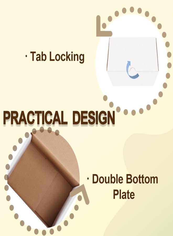 WIFTREY 40 Pack 6X4X4 Small Shipping Boxes, Shipping Box 6 x 4 x 4 for Small Business Packing, White Corrugated Cardboard Mailer Boxes for Shipping Mailing - Image 4