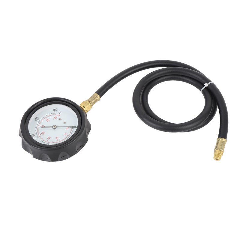 12Pcs Engine Oil Pressure Gauge 0 to 500psi Transmission Fluid Tester Tool Kit Automatic Gearbox Pressure Meter with Hose and Adapters - Image 5