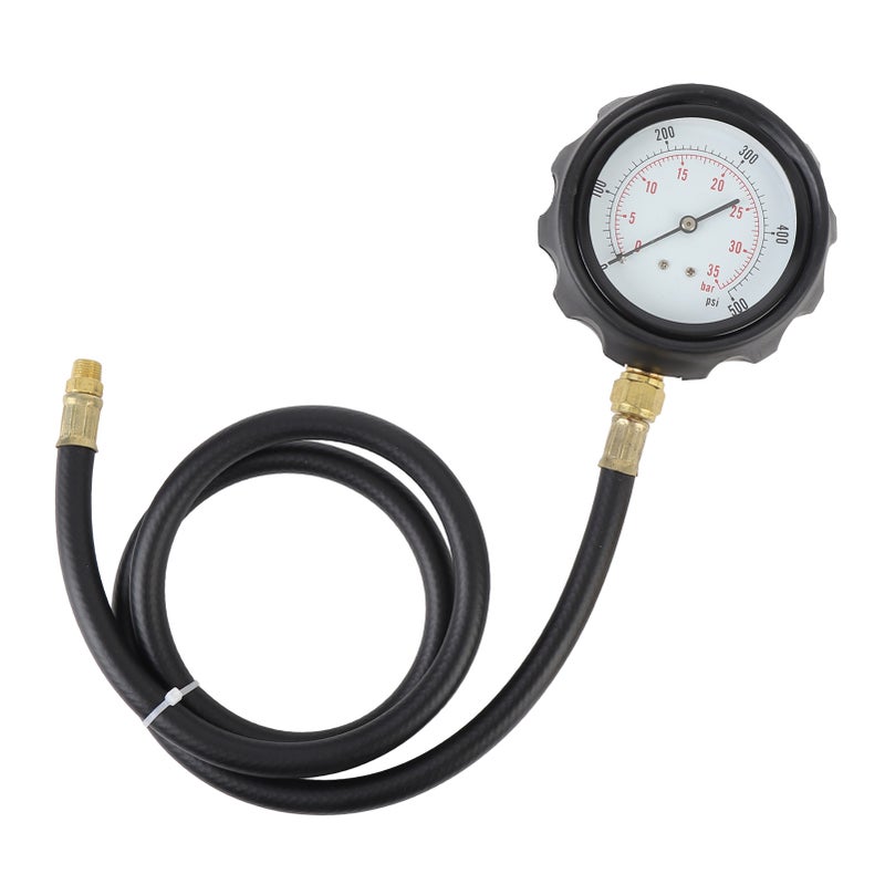 12Pcs Engine Oil Pressure Gauge 0 to 500psi Transmission Fluid Tester Tool Kit Automatic Gearbox Pressure Meter with Hose and Adapters - Image 3
