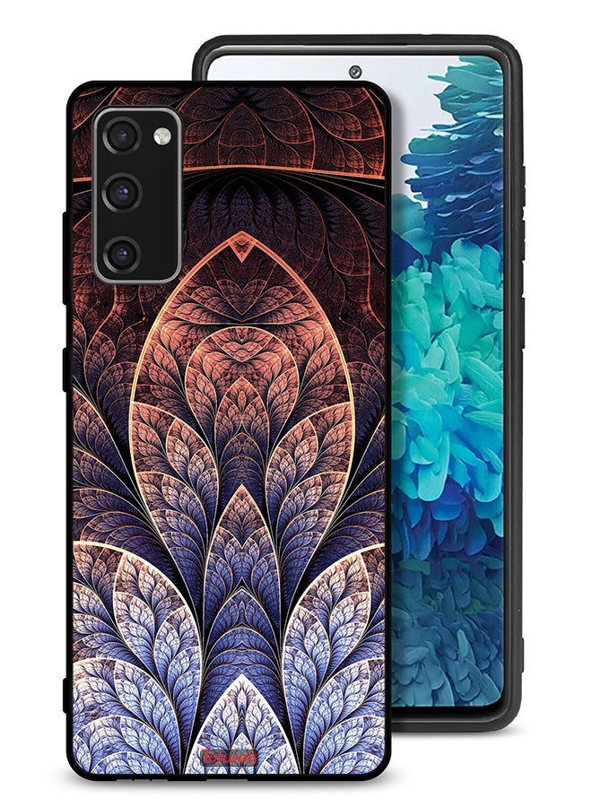 Tolwak Samsung Galaxy S20 FE Protective Case Cover Floral Fractal Abstract - Image 1