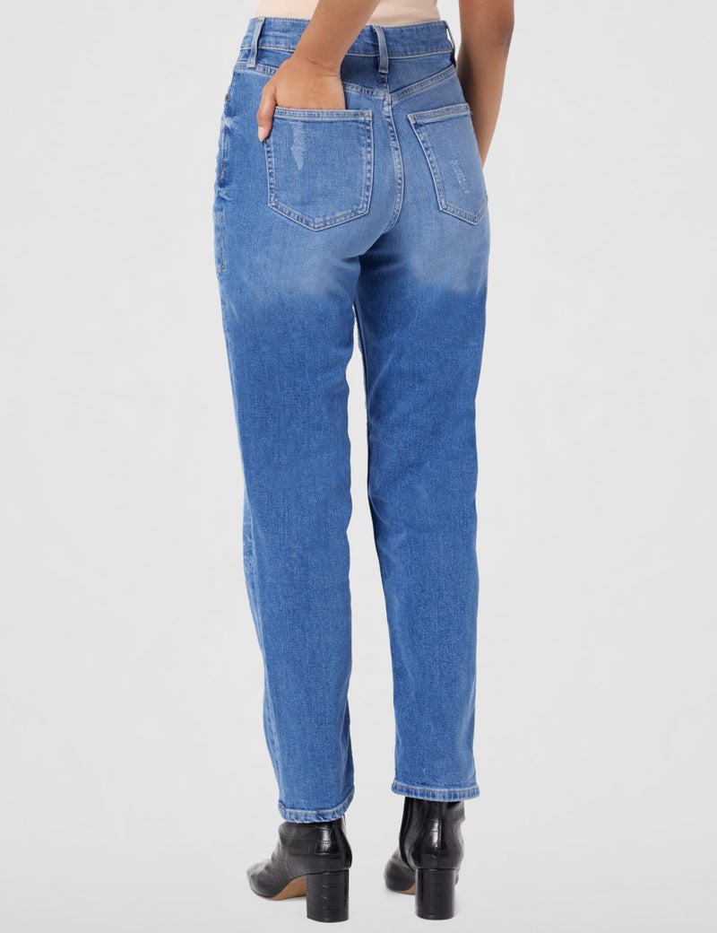 Marks & Spencer Boyfriend Ankle Grazer Jeans T576214LIGHT Denim (L) - Image 3