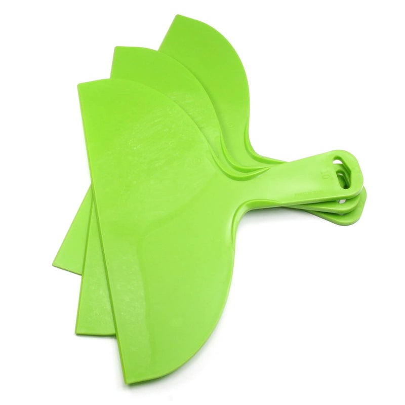 Utoolmart Putty Scraper 10 Plastic Flexible Putty Knives Spreader for Taping Drywall Wall Painting Green 3Pcs