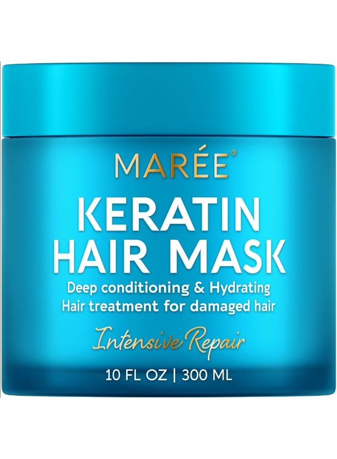 MAREE Deep Conditioning Hair Mask for Damaged Hair Treatment - Keratin Hair Care for Hydrating Growth Repair Moisturizing - Dry Curly Color Refreshing - Tratamiento Mascarilla Para el Cabello Seco - Image 1