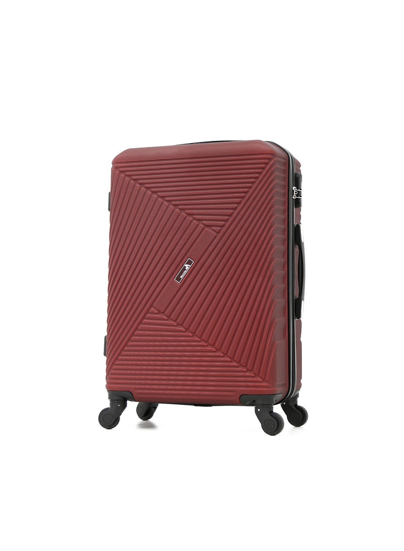 MELIFE Melife Hardside Luggage Trolley Bag 3-Piece set,Maroon (S-20",M-24",L-28" ) - Image 2