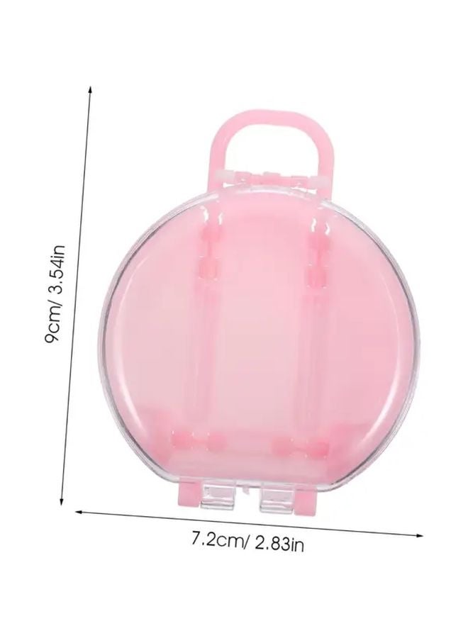 12pcs Pastel Pink Mini Luggage Candy Boxes With Round Flip Top Lids - Image 2