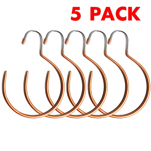 OVOV OVOV Home Storage Set of 5 Belt Ring Hanger Portable Multi-use Closet Organizer for Belts Ties Scarves  - Image 1