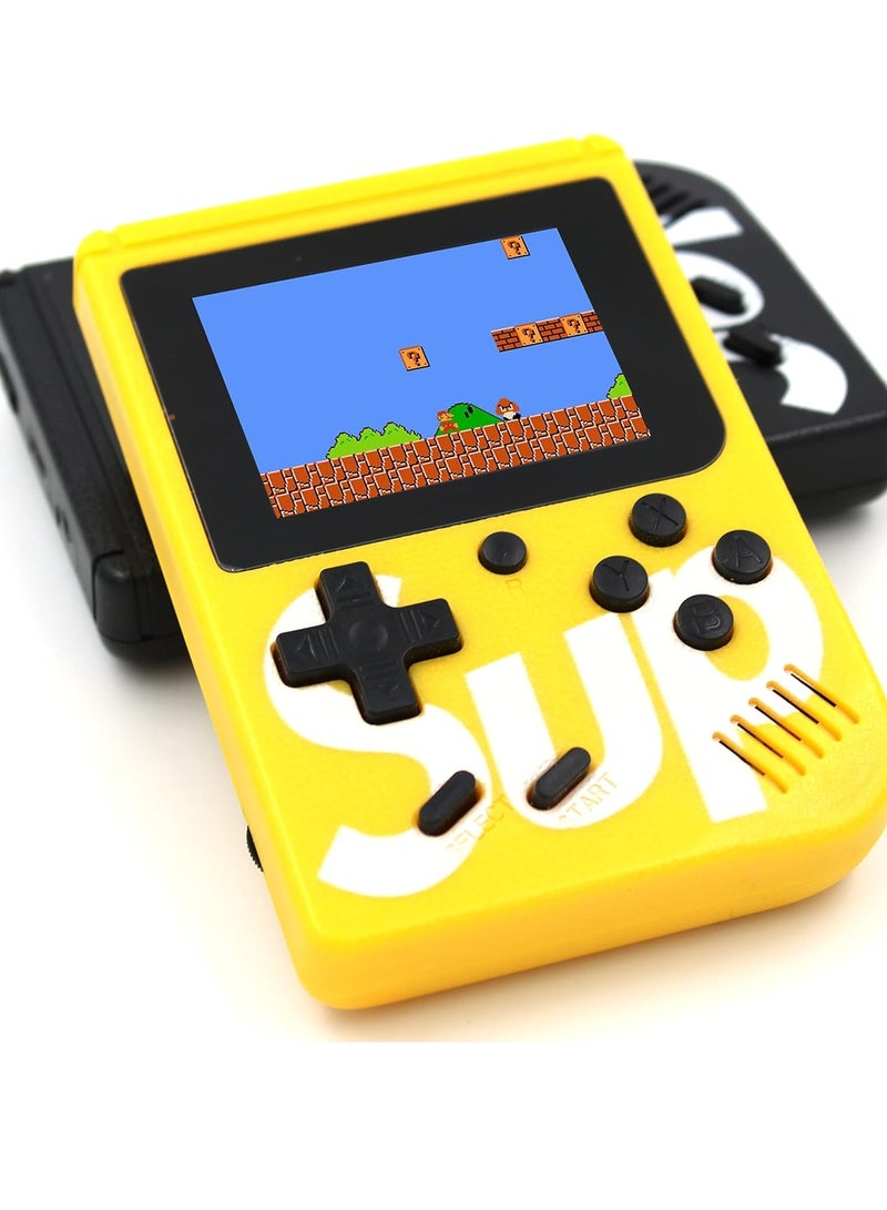 ELTRAZONE SUP Game Box Plus 400 in 1 Retro Games UPGRADED VERSION mini Portable Console Handheld Gift By PRIME TECH ™ (Yellow))  - Image 1