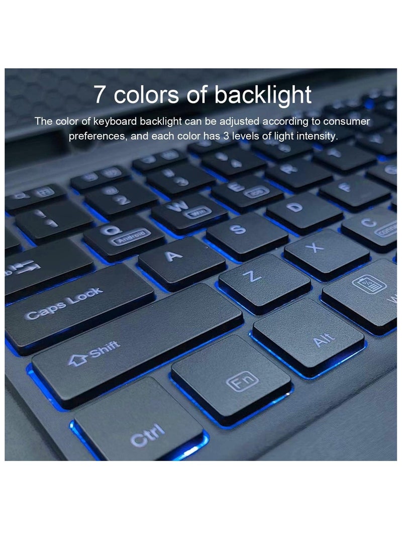 ELTRAZONE Keyboard Case for Samsung Galaxy Tab S8 Ultra 2022 14.6 Inch Tablet SM-X900/X906, Slim PU Stand Cover with S Pen Holder & Detachable Wireless Touchpad Keyboard - Image 5