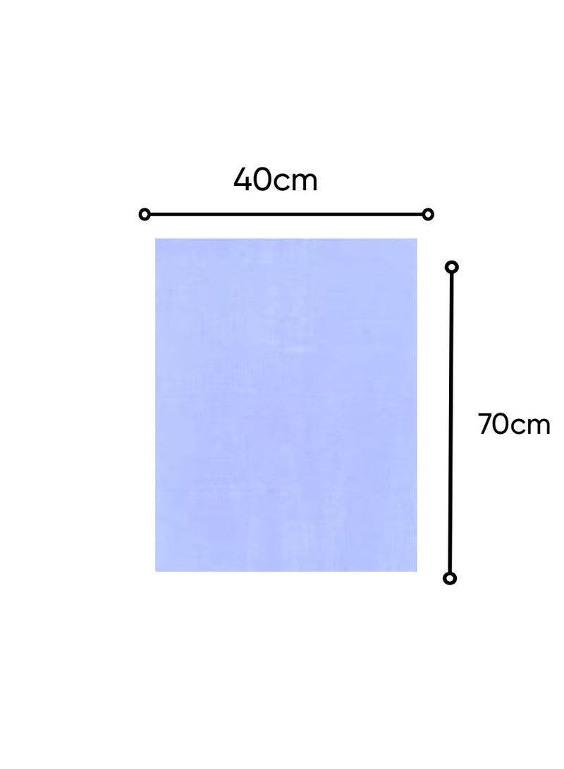 Blueberry Pack of 2 - Hand Towel -100% cotton Medium Size (40x70 cm) Highly Absorbent And Super Durable, Color - White - Image 2