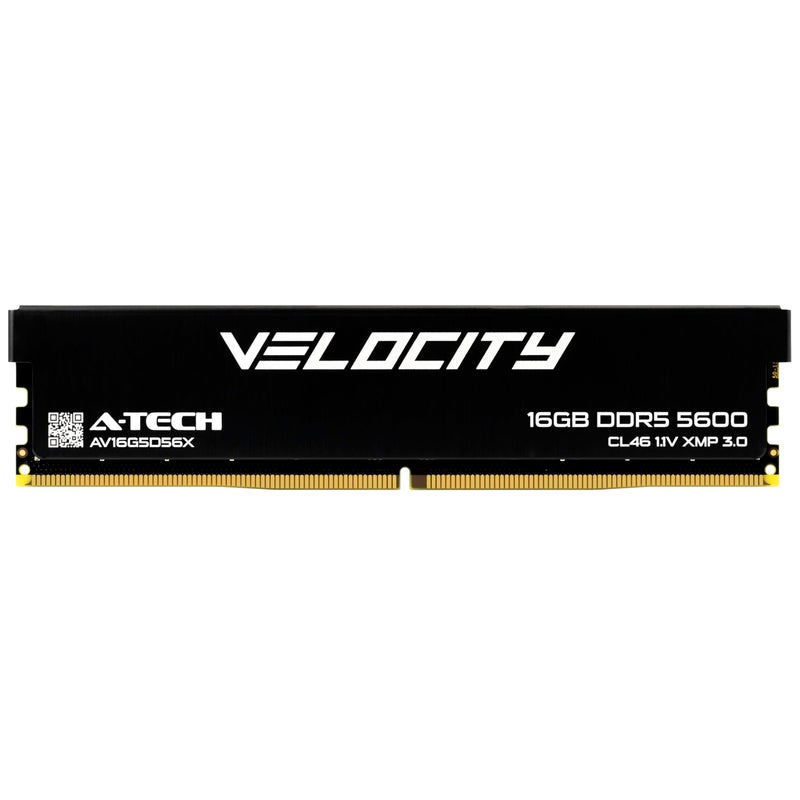 A-TECH ATech Velocity RAM 16GB DDR5 5600MHz PC544800 XMP 30 UDIMM 11V NonECC DIMM 288Pin Desktop Computer Gaming Memory AV16G5D56X - Image 2