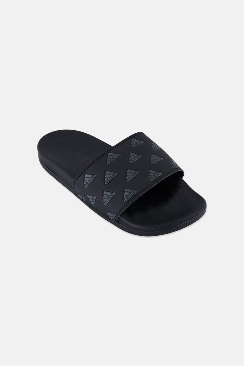 Adidas Kids Boy Adilette Comfort Slip On Slides, Black - Image 1