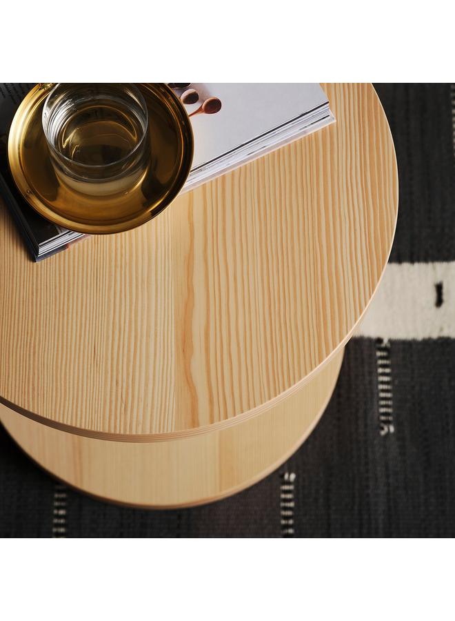 erorex Side Table, Pine Veneer Natural, 40 Cm - Image 2