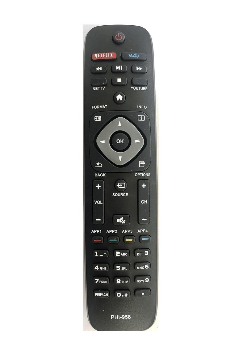 ELTRAZONE ELTRAZONE New Replacement PHI-958 Remote | Compatible with URMT39JHG003 YKF340-001 | Universal Remote Control for Smart TV & DVD Players | No Setup Required | Long-Range Signal | Durable & Ergonomic Design, Easy-to-Use, Reliable Performance for Seamless Entertainment Control