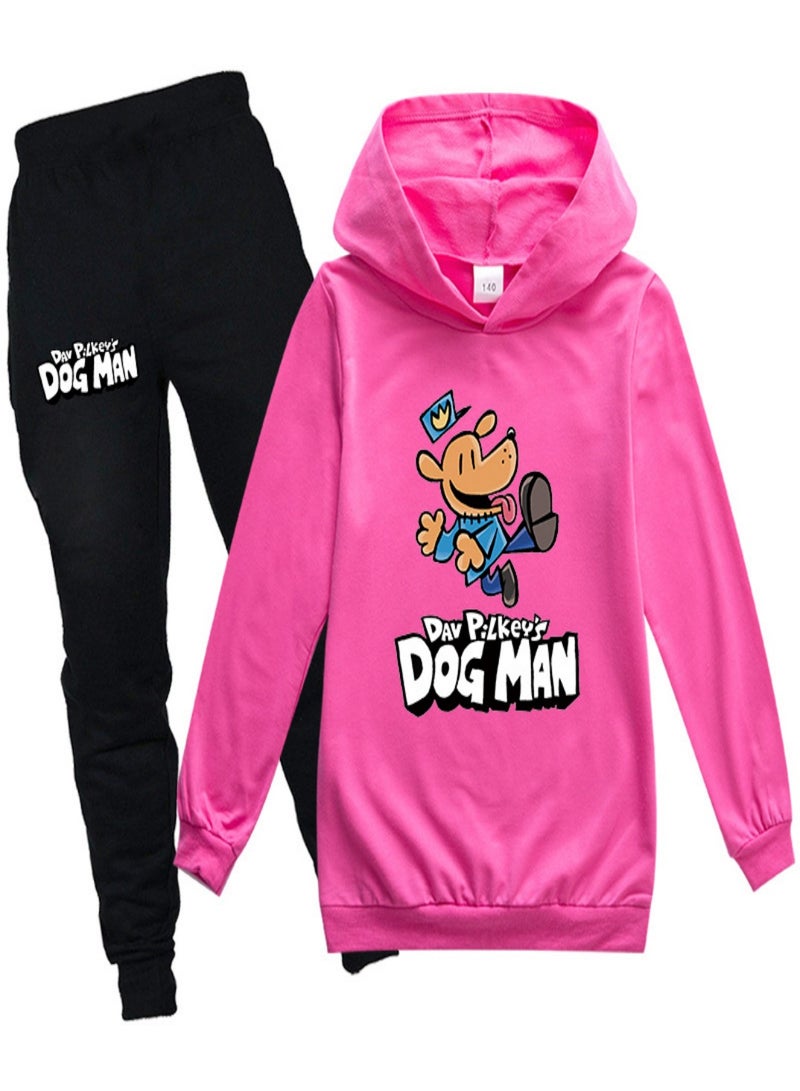 DOG MAN Unisex long Sleeve Stylish Top hoodie cotton sweatshirts for Boys Girls Kid Children - Image 1