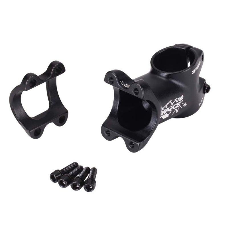 WAKE MTB Stem 31.8 70mm 17 Degree Bike Stem Wake Mountain Bike Stem Short Handlebar Stem for Most Bicycle, Road Bike, MTB, BMX, Fixie Gear, Cycling (Aluminum Alloy, Lightweight, Black) - Image 4